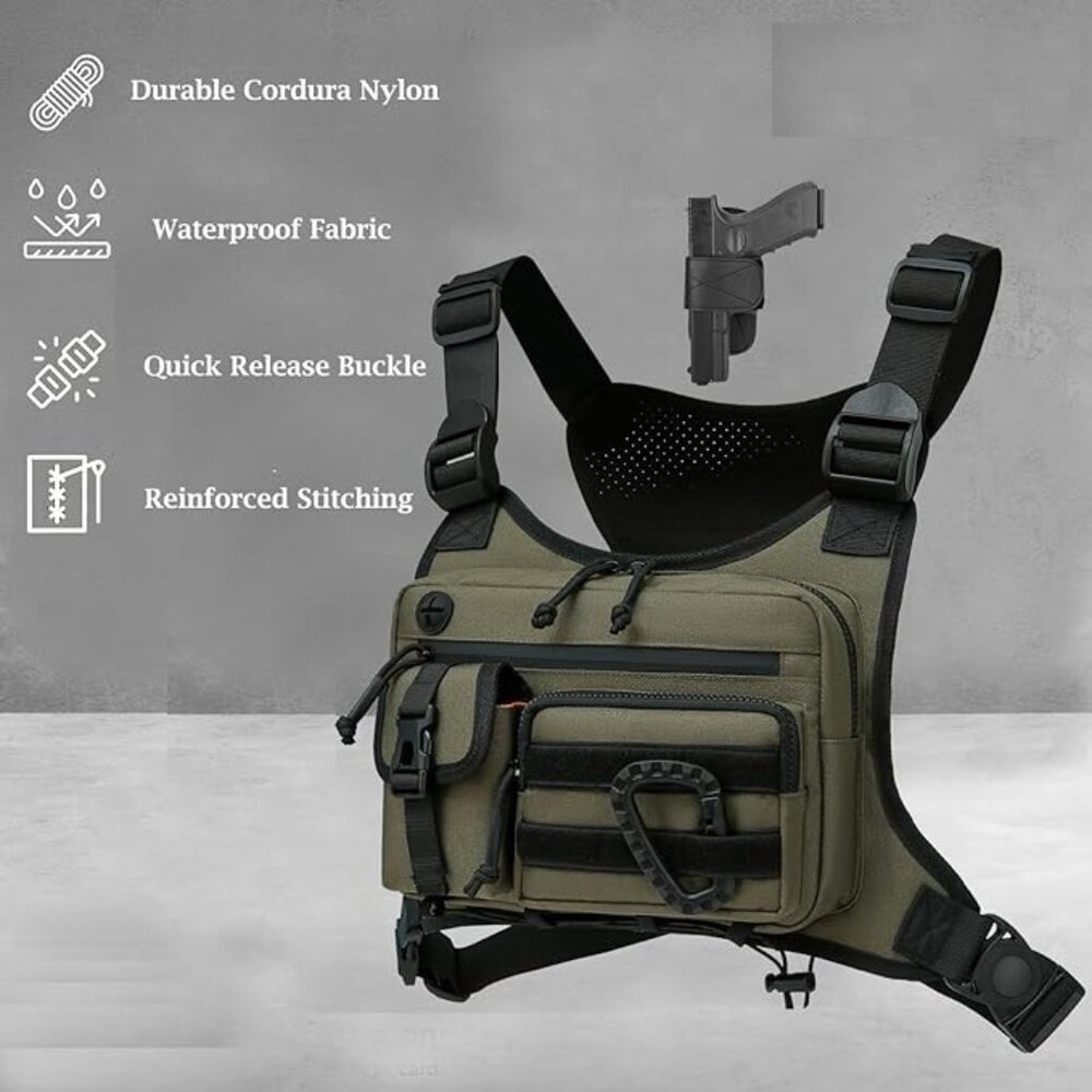 Multifunctional Adjustable Vest Waterproof Chest … - image 4